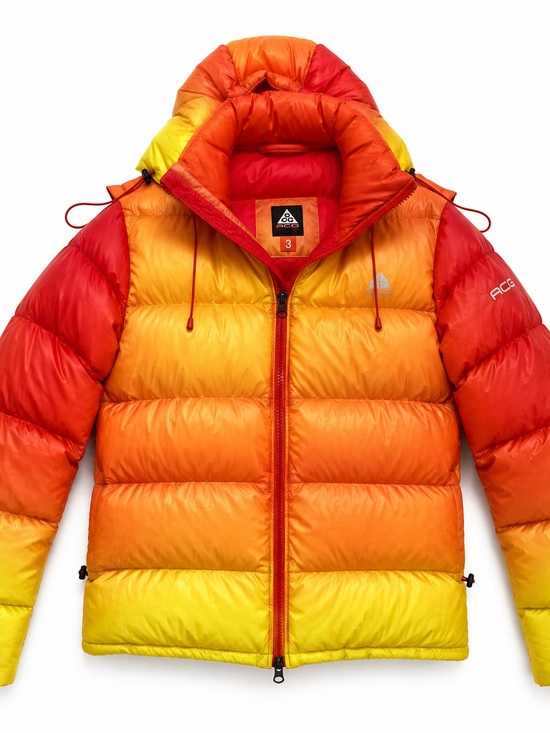 Nike ACG Jackets & Blazers - Nike ACG Red Orange Yellow Gradient Puffer Jacket